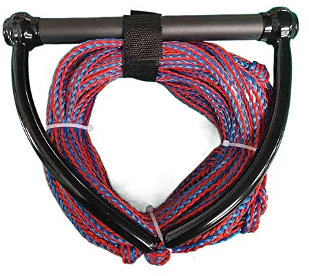 Wasserski Seil 23 Meter Wasserskiseil for Wakeboard Kneeboard Bootfahren 4-teilige Wassersportleine Wassersport Surfzubehör
