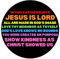 In This Car We Believe Magnet, Spread Kindness Diversity and Inclusivity Magnetic Decals for Cars, Inspirational Equality Zitate, 14 cm (Jesus is Lord)