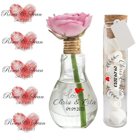 100 Stück personalisierte Hochzeitsblasen-Etiketten, Blasen-Hochzeitsaufkleber, personalisierte transparente Aufkleber, Großhandel, klare Süßigkeiten-Aufkleber, Vintage-Geschenketiketten for Hochzeit