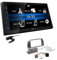JVC KW-M25BT 2-DIN Autoradio Touchscreen Bluetooth kompatibel mit Android USB Mirroring passend für Alfa Romeo Giulietta 2010-2014 Silber