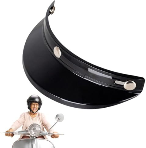 Parasole per moto – Parasole per moto, caschi parasole con design a tre clip | Visiera per cappelli da moto, accessori per casco in stile vintage facile da installare per casco da motocross