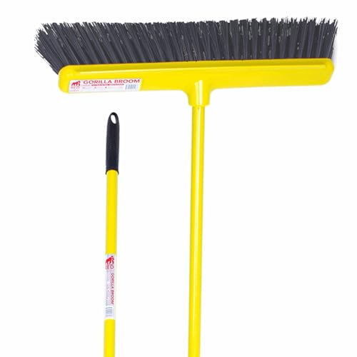 Gorilla Broom® Soft Bristle (Head: 50cm, Length: 147cm) Yellow