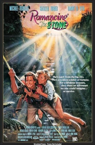 Poster Romancing the Stone 1984, 1 Stück, A0, Wandkunst, Heimdekoration, Filmposter, Leinwand, Film, Kino, Retro, Vintage, Kult, klassisch, Nostargic, Saga, moderner Nachdruck, wir drucken jedes