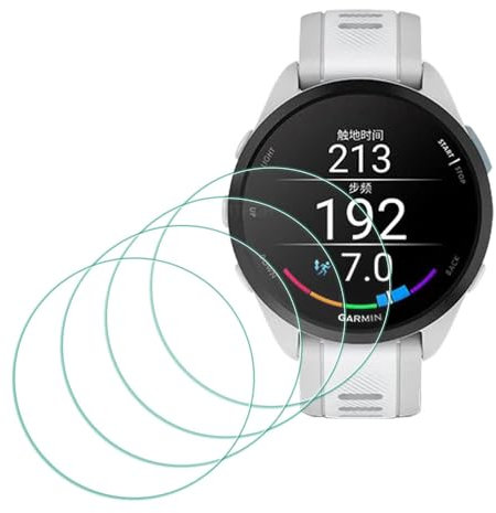 MTHGH Protettiva Pellicola compatibile con Garmin Forerunner 165 Smartwatch Protezione Schermo[4 pezzi], durezza 9H antigraffio senza bolle di protezione ultra sottile