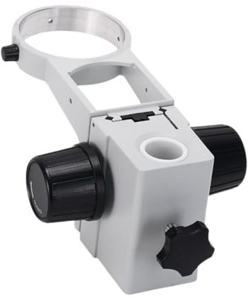 Harilla Mikroskop Fokussierhalterung, Stereomikroskop Halterung, Stabiles Gestell für Feinfokussierungsteil, Mikroskop Fokussierhalterung, Weiß