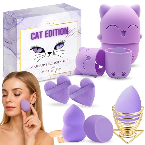 Svampar sminkansikte, presentpaket för kvinnor, sminksvamp, tofs makeup, original gåva kvinnor, makeupsvampar, sminksvamp, födelsedagspresent, present till flickvän