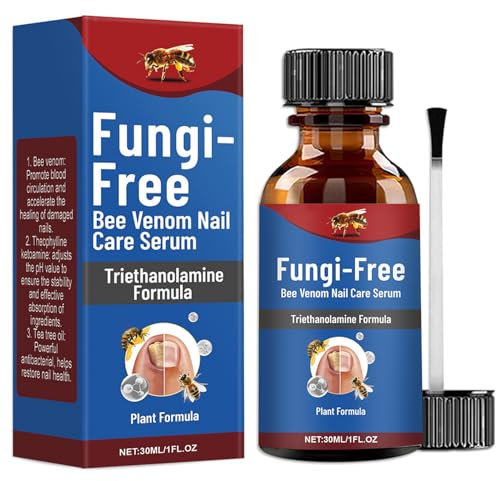 Nail Fungus Treatment, Fungal Nail Treatment For Toenails Extra Strong, Fungi-Free Bee Venom Nail Care Serum, Nail Repair Solution for Cuticle Protection & Strengthening, Restoring Nails - 30 ML