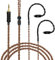 GEEKRIA Apollo Single Crystal Copper Upgrade Audio Cable Compatible with Linsoul KZ ZS10 Pro, SIMGOT EM6L, 7Hz x Crinacle Zero:2, KZ ZAS 3.5mm to 0.78mm 2 Pin Replacement Cord (4.9ft / 1.5m)