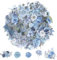 200 Stück Scrapbooking Aufkleber Blumen Pet Sticker Pflanzen Aesthetic Für Fotoalbum Transparente Wasserfeste Aufkleber Selbstklebende Aufkleber Scrapbook Zubehör Für DIY Tagebücher（C-Stil）
