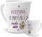 Mundohuevo Taza Cónica 350 ML | Mi Amiga Invisible Mola un Huevo | Regalos Divertidos | Frase Original y Graciosa | Idea de Regalo | Para Café y Té