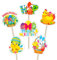 24Pcs Happy Easter Cake Topper Easter Cupcake Toppers Glitter Easter Cake Toppers Egg Chick Bunny Cake Topper Rabbit Cake Topper For Bunny Easter Theme Spring Birthday Babyshower Party