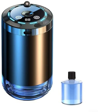 Deodorante per auto intelligente, 5 livelli regolabili di aromi, diffusore intelligente ON/OFF in base all'accensione dell'auto (contiene olio essenziale) (blu)