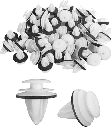 Flaconi 60PCS Auto Befestigung Clips,Innenverkleidung Befestigung Clips,Türverkleidung Befestigung Clips,Kunststoff Clips,Unststoffnieten mit Schaumstoffpolstern,Geeignet für Die Meisten Autos,LKWs