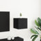 Générique Meuble TV Mural en chêne Noir 30,5x30x30 cm,Meubles TV,5.55KG-862576