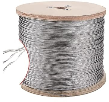Edelstahl-Seil Durchmesser 0,3 mm - 4, 304 Edelstahl Drahtseil Weiches Kabel Angeln Wäscheleine Heben Rostfreie Linie 7x7 Struktur(0.3mm,30Meters)