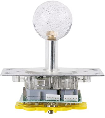 OVAQUIXI Joystick LED, Bâton de Commande éclairé coloré de 4 à 8 Voies avec Micro-interrupteur pour Projet de Bricolage de Machine de Jeu d'