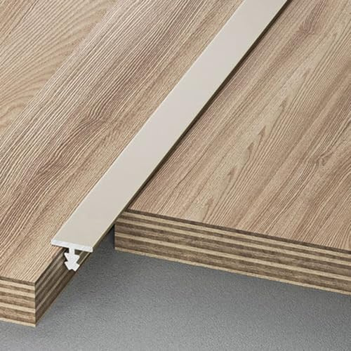 Cammeciso T Embellecedor Borde Umbral Puerta,Perfil T Metal para Transiciones,Tira Umbral De Aluminio En T,EstéTicamente Atractivo Y PráCtico,para ConexióN De AlféIzar