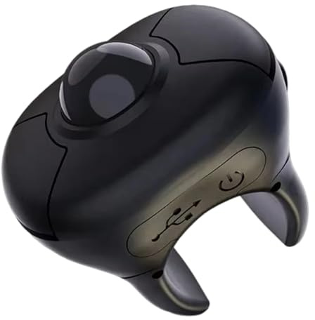 Jnchdghwa Trackball-Finger-Ring-Maus Finger-Maus für Fahrzeugdisplay 2.4G+Bluetooth Wireless Fernbedienung Mäuse für E-Book PPT Präsentation Mini Air Maus B