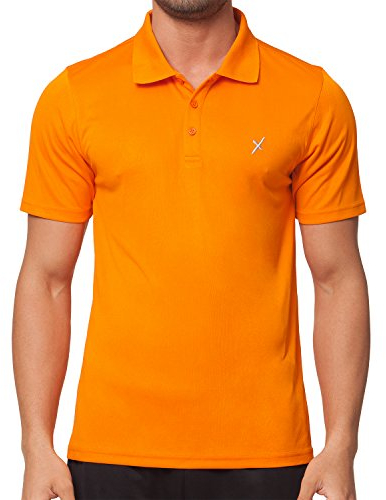 CFLEX Herren Sport Shirt Fitness Polo-Shirt Sportswear Collection - Orange M