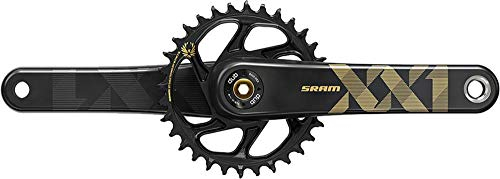 Sram Unisex – Erwachsene XX1 Eagle Kurbelgarnitur, schwarz-Gold, 165mm, 32T, Fatbike 5 Variante