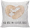 Mr. & Mrs. Panda Zierkissen Otter Herz - Geschenk, Kissen 40x40, Kissenbezug 40x40, Kopfkissen 40x40, Fischotter, Verlobung, Seeotter, Liebe,