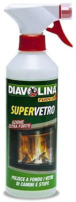 Diavolina Set 6 Super Vetro 500 vapos vetri Camino Prodotto per la Pulizia della casa, Multicolore, Unica