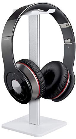 Eboxer Neu Universaler Kopfhörerhalter über Ohr Kopfhörer Ohrhörer Halter Ständer auf den Tisch Halter (schwarz,weiß)(Weiß)