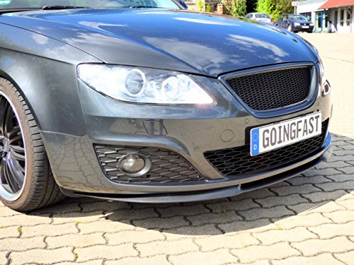 Cup Front Spoiler Lippe Schürze Ansatz ABS Lackierbar Schwarz