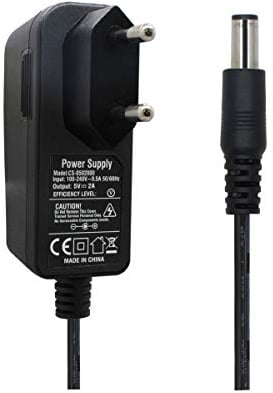 Alimentatore CA da 100-240 V a CC 5V 2A Alimentazione 5,5 mm x 2,1 mm