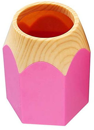 Ogquaton 6.5x10.5x8.7CM crayon pointe design porte stylo porte crayon coupe pot bureau rangé rose pratique et populaire