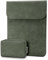 TECOOL 13 3 Zoll Laptop Hülle Tasche Leder,MacBook Tasche 13 Zoll für 2012-2020 2024 MacBook Air/Pro 13 13.6 M3 M2 M1,2021-2023 MacBook Pro 14 M3 M2 M1,13 HP Surface Laptop Schutzhülle, Grün