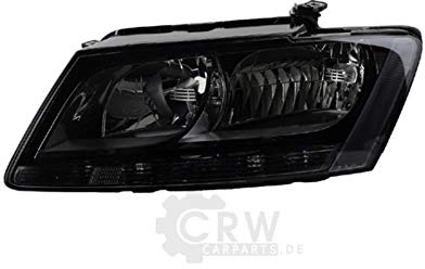 Halogen Scheinwerfer Hauptscheinwerfer Frontscheinwerfer links H7 schwarz ohne Steckdose für Model Q5 8R 8RB
