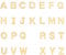 PH PandaHall 52pcs Letter A-Z Pendent Stainless Steel Letter Charms Metal Alphabet Charms for Bracelet Necklace Crafts Making, Golden