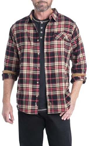 Legendary Whitetails Herren Buck Camp Flannel Shirt Hemd mit Button-Down-Kragen, Frontier Plaid, 3X-Groß