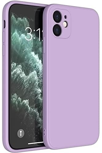 Mixroom - Cover Custodia Case per iPhone 12 Mini Protezione Copre Fotocamera in Silicone TPU Opaco con Bordi Piatti Colore Lilla
