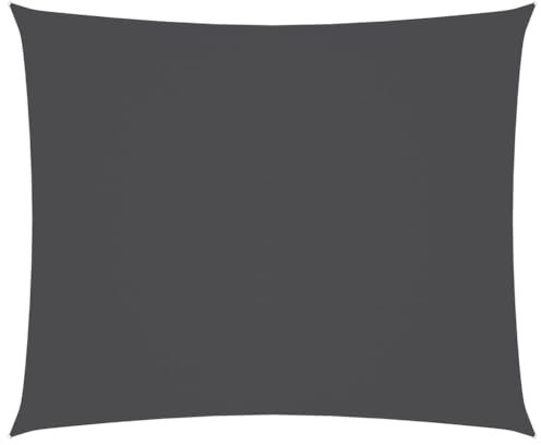 vidaXL Toldo Parasol Lona Protector Solar Sombra Patio Jardín Terraza Balcón Parque Exterior de Vela Rectangular Tela Oxford Gris Antracita 2,5x3,5 m