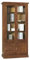 Mar.c.a. Design, Vitrina Salon, Libreria Estanteria Madera, Nogal - Mueble Salón con Cajones, Estantes y 2 Puertas de Vidrio, Estilo Clásico - Mueble para Varios Ambientes 90x41x186H - Made in Italy