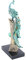 Futchoy Harz Pfau Vase Statue Ornamente 15.5X9X 34.5 Cm für Büro Wohnzimmer Home Schlafzimmer Bürotisch Desktop Dekoration Geschenk