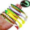 Njord Kalastus Gummifische Zander Köder 6 Stück 12 cm 10g | Mit Hakentaschen für Standard Jigkopf und auch Offsethaken | Raubfisch Köder Set in fängigen Farben | Gummifische Hecht Zander Köder (6X)