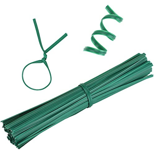 200Pcs Garden Plant Ties Strips, 10cm Garden Twist Tie Green Plant Soft Ties Garden Ties for Climbing Plants Vines and Wrapping Cords