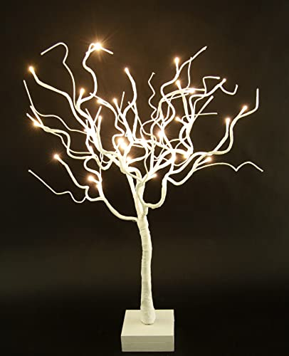 LED-Dekobaum mit Holzfuss Lichterbaum Lichterbäumchen X-Mas Dekobaum Christbäumchen Weihnachtsbäumchen Birke Birkenbaum Kunstbaum Kunstbäumchen Weihnachtsdekoration Tischdekoration Weihnachtsschmuck