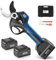 SWANSOFT Forbici Potatura Elettriche da 40mm con 3 batterie da 21 V 2,5 Ah, Potente cesoia a Batteria per frutteto, vigneto e ulivo 8605Pro