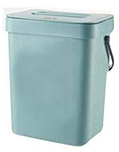 AVRYN Garbage Can,Waste Rubbish Bin,Garbage Can Bin Wall-mounted trash can for household living room, bedroom, kitchen and bathroom, 13 * 20.5 * 16CM, Waste Basket (Color : Blue)