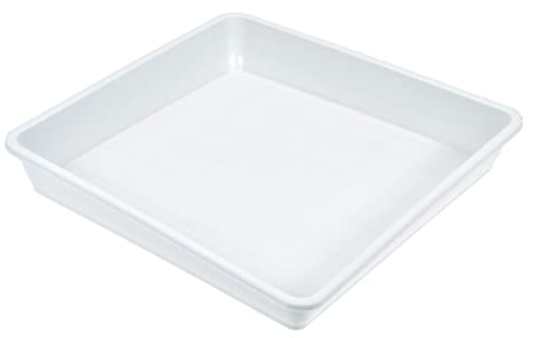 M METERXITY 10 Lot Jardinière Soucoupes - Plastique Carré Fleur Pot goute Plateaux Appliquer pour Extérieur/Jardin (6 Pouce, Blanc)
