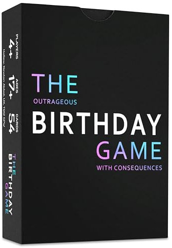 The Outrageous Birthday Card Game | Adult Games for Birthdays | Party Games | Birthday Gifts for Women & Men, Party Gift Ideas for Him or Her, Boyfriend and Girlfriend | Fun Card Games for Adults