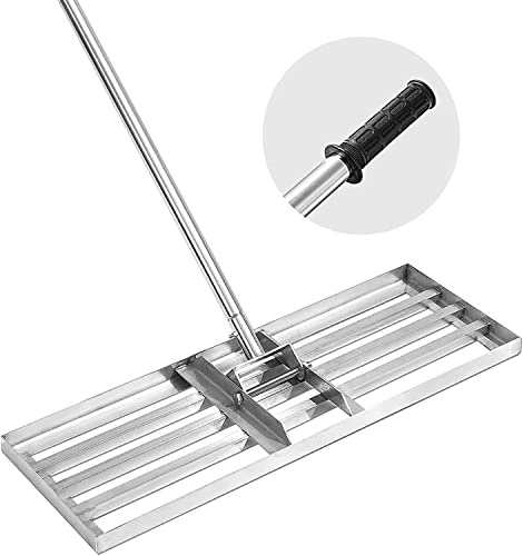 Lawn Levelling Rake Stainless Steel Garden Leveler Soil Compost spreader Heavy Duty 76CM X 25CM