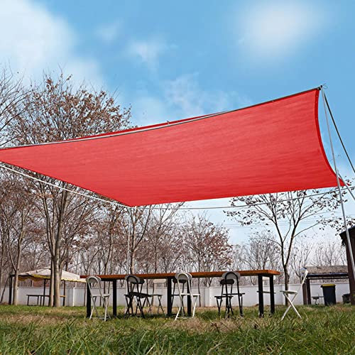 Rouge Filet D'ombrage Extérieur Taux D'Ombrage 90% Filet Anti Chaleur Pergola Serres Filet avec Oeillets Voile D'ombrage Anti-UV Respirant pour Jardin De Balcon De Garage De Ferme (Size : 4x6m/13.12x