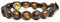 Samsara Kinder Tibetisches Buddhistisches Armband für Jungen/Mädchen - Shamballa mit Echten Natursteinen, Handgefertigt (TIGERAUGE)