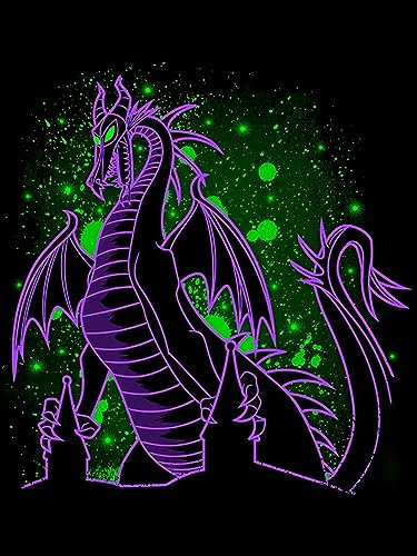 HUANNY DIY Diamond Painting Maleficent Diamond Art Villain, 5D Full Drill Cross Stitch Embroidery kit for Beginners