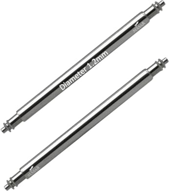 masar 21mm SLX120 – Federstege für Uhren – Durchmesser 1,2mm – Stifte, Federstege für Uhrenarmband – Befestigung, Achse, Bandanstöße – Edelstahl – 2 STK.